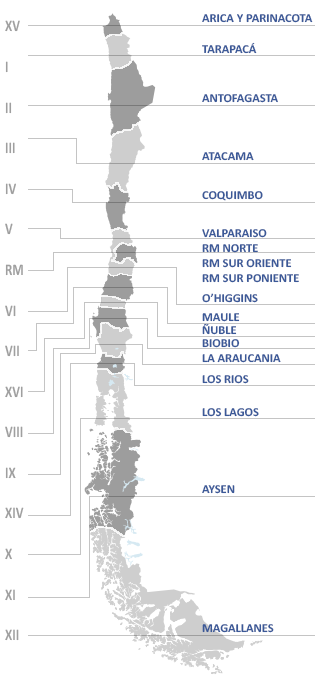 Download Mapa Mudo De Chile Con Las 16 Regiones Gif